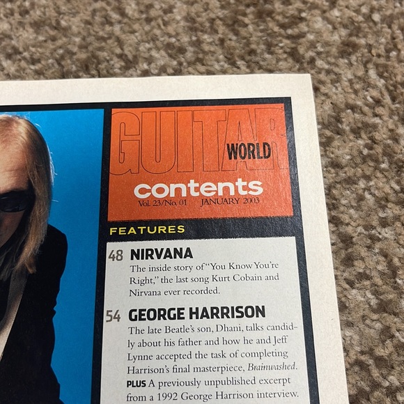 January 2003 Guitar World Vintage Magazine Issue George Harrison - Picture 10 of 17